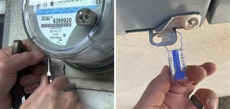 how to ground electric meter box|remove electric meter tamper seal.